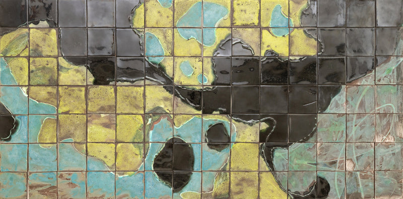 Colourful Abstract Ceramic Mural - LPPTBS