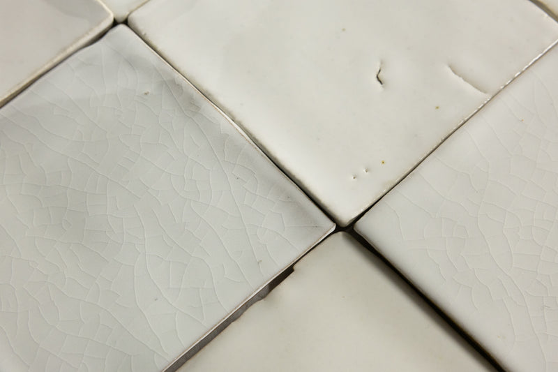 Undulating Off-White Handmade Square Tiles - LTUA4G_6C