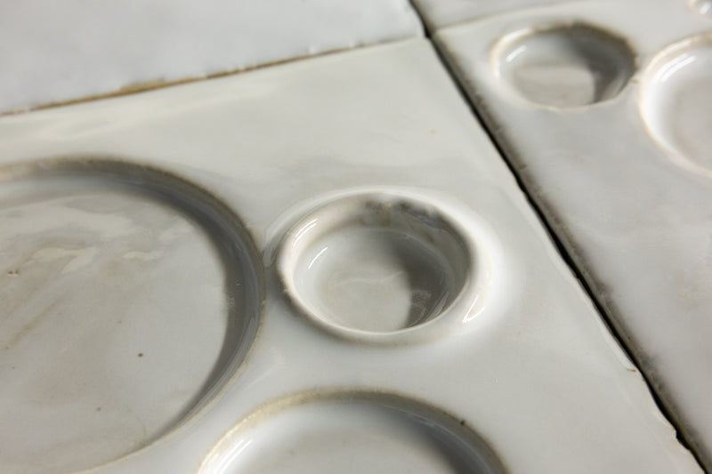 Hand-made Moonscape White Tiles - LZV7ZU-WS