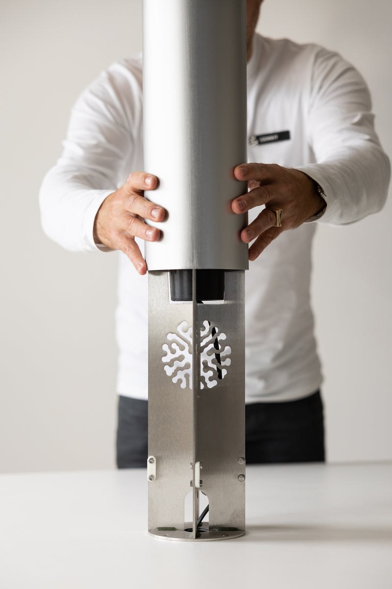 Blue & Green Hand-Made Ceramic Outdoor Lantern - EXUAV3