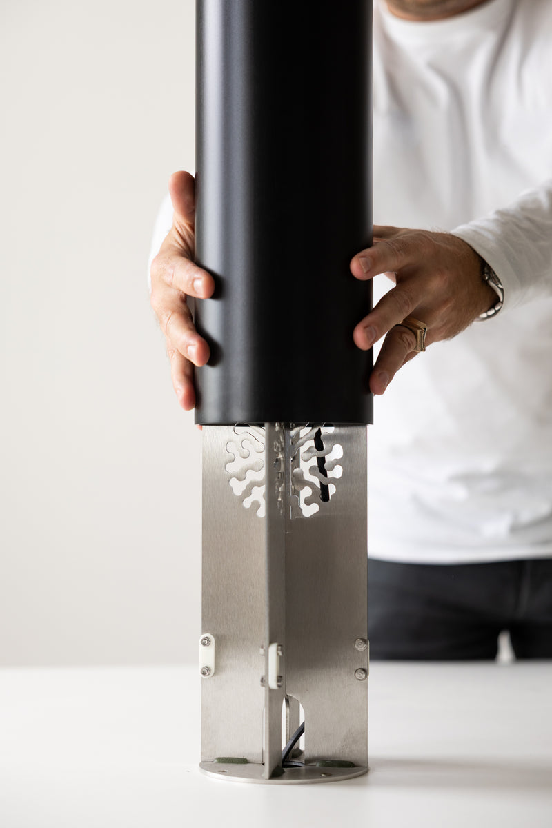 Violet and Ash Hand-Made Ceramic Outdoor Lantern - 4AFM2X