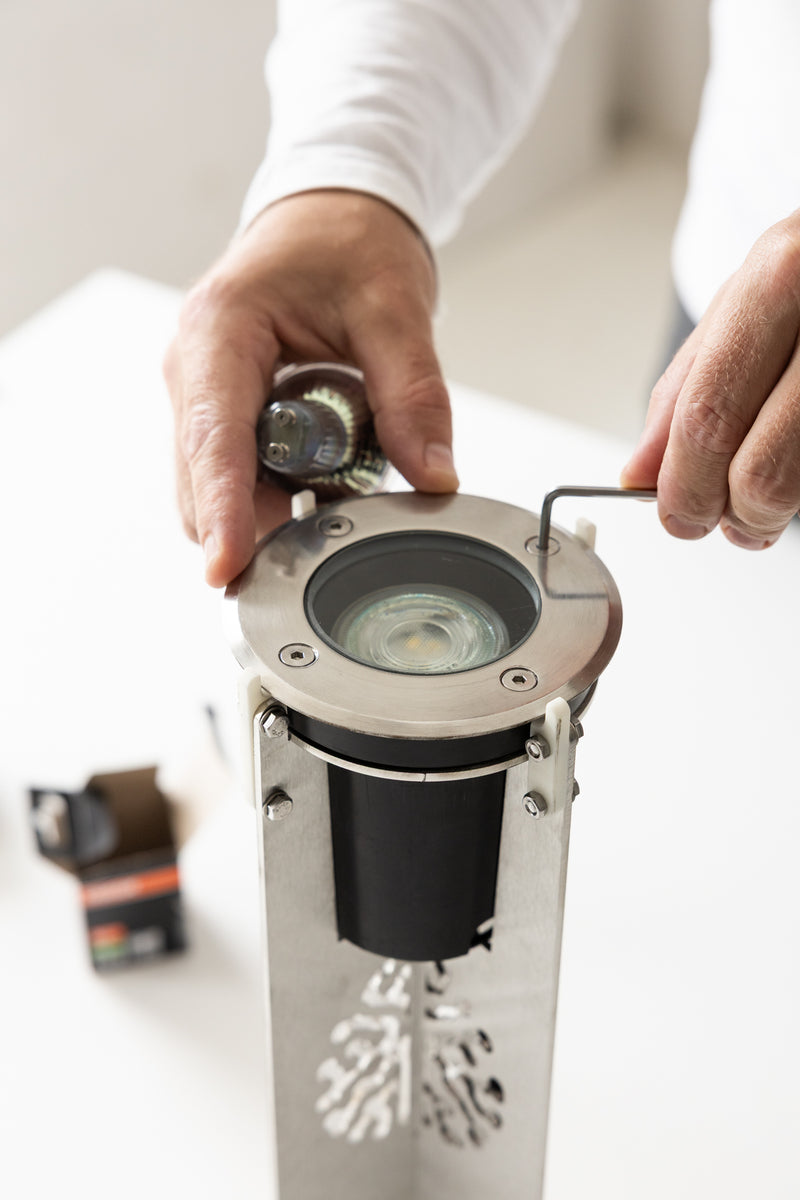 Blue & Terracotta Hand-Made Ceramic Outdoor Lantern - MJZ1R5