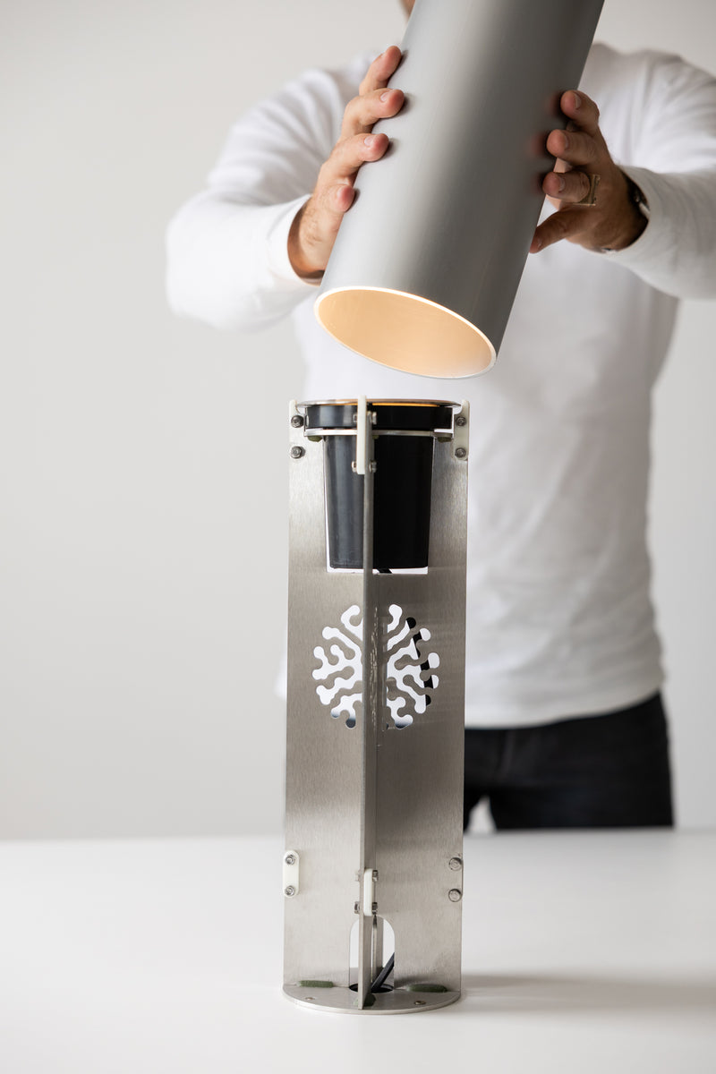 Yellow & Aqua Hand-Made Ceramic Outdoor Lantern - P3UGLE