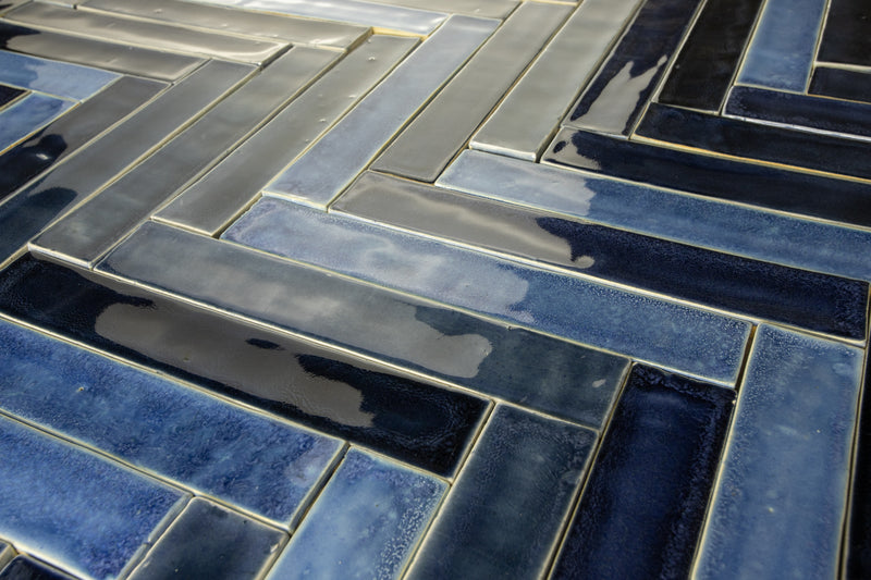 Blue Blend Rectangular Tiles MA49QE