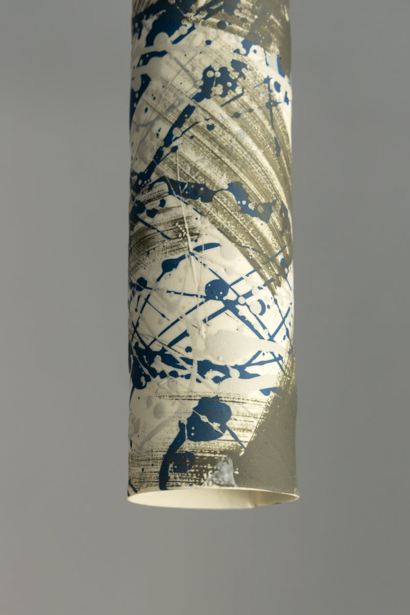 Blue & Grey Porcelain Pendant Light - MAGMFG