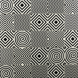 Black & White Geometric Pattern Tiles - MBKGCB-WS