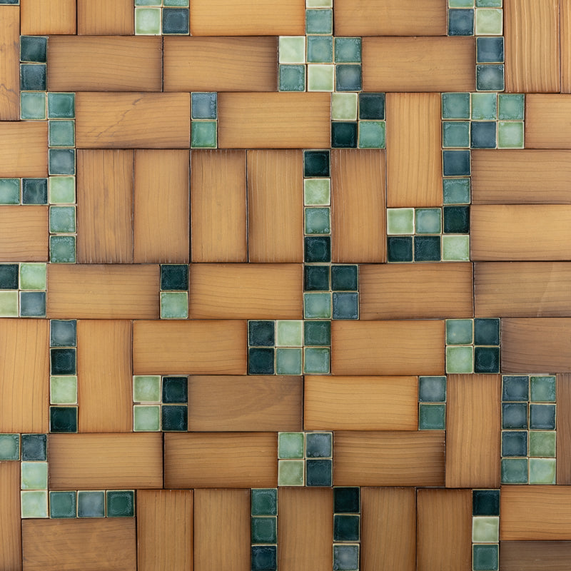 Terracotta & Green Tiles -MCFLLL-WS