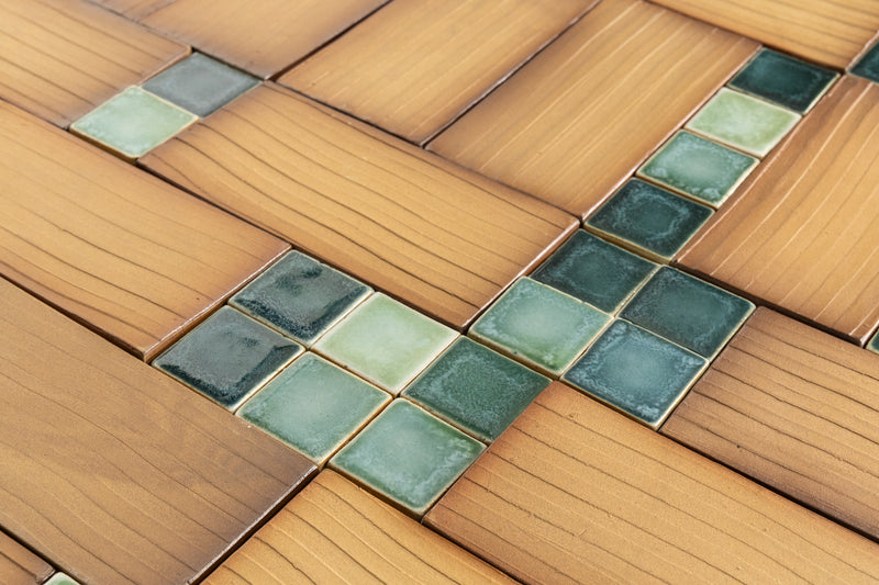 Terracotta & Green Tiles -MCFLLL-WS