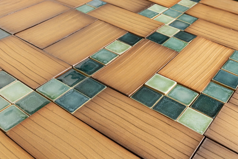 Terracotta & Green Tiles -MCFLLL-WS