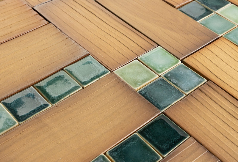 Terracotta & Green Tiles -MCFLLL-WS