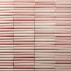 Fluted Pink Pipe Tiles - MGGKGL-WS