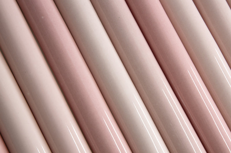 Fluted Pink Pipe Tiles - MGGKGL-WS