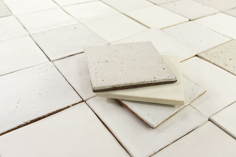 Off-White Handmade Square Tiles MRRXVX