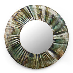 Small Green Hand-Made Ceramic Mirror - MUCBSA