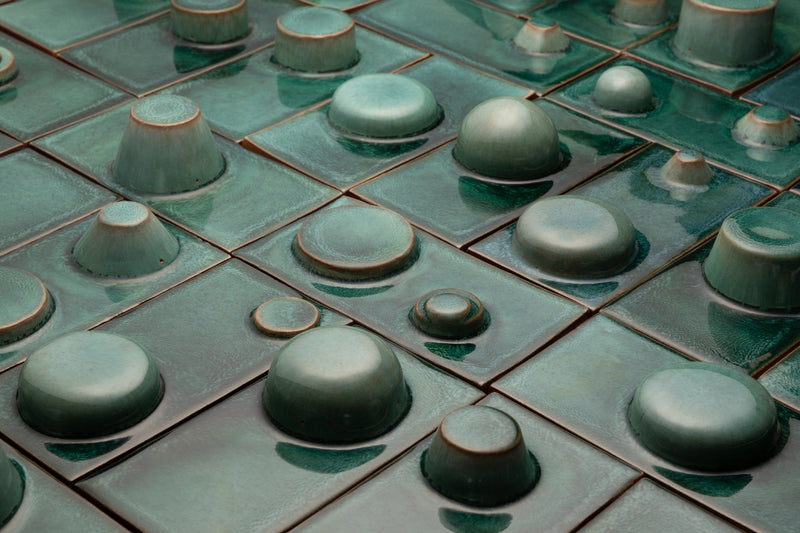 Hand-Made Square 3D Aqua Tiles - N47RUT_EX