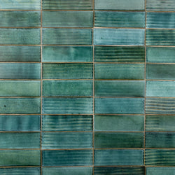 Greens & Aqua Textured Rectangular Tiles FIEKGB EX-B