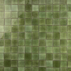 Glossy Green Square Tile - NQH4FA