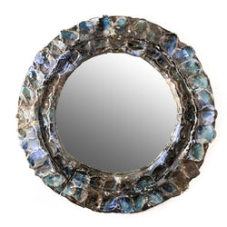 Blue and Bronze Ceramic Mirror - NUMJSY