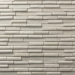 Blend of Fluted & Even White Tiles - OBU6TR