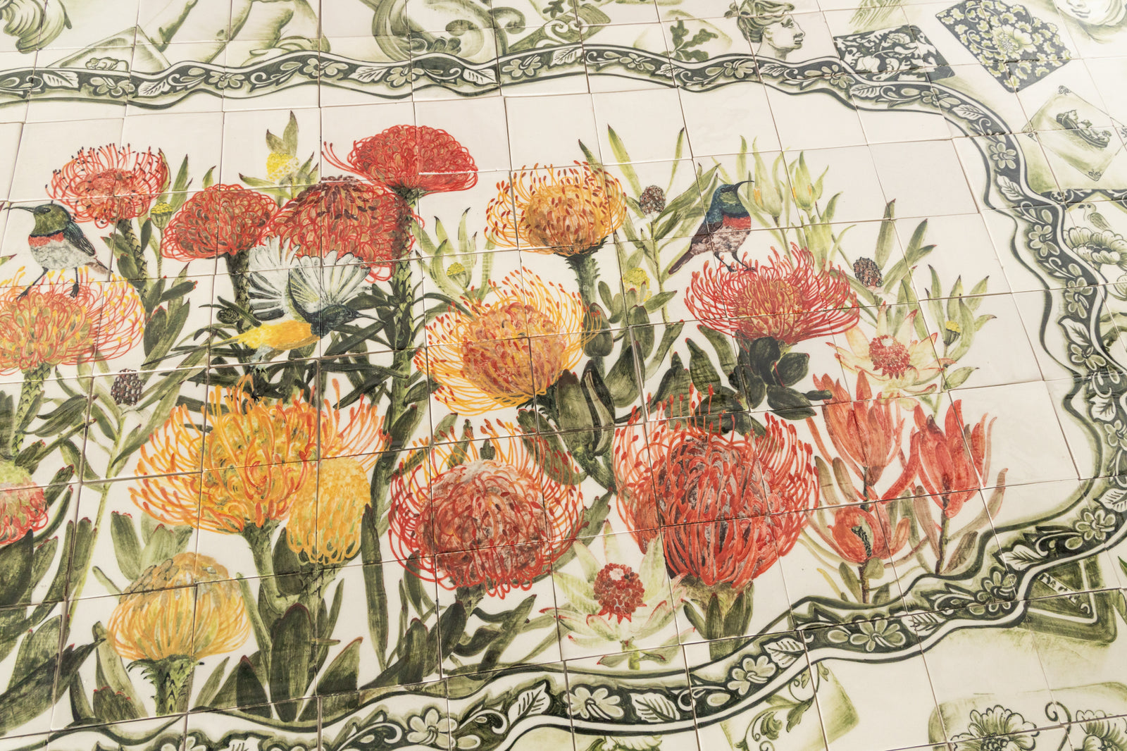 2.71m² Hand-Painted Floral Cape Fynbos Mural PS9XPS – VEELVLAK-Frēodōm