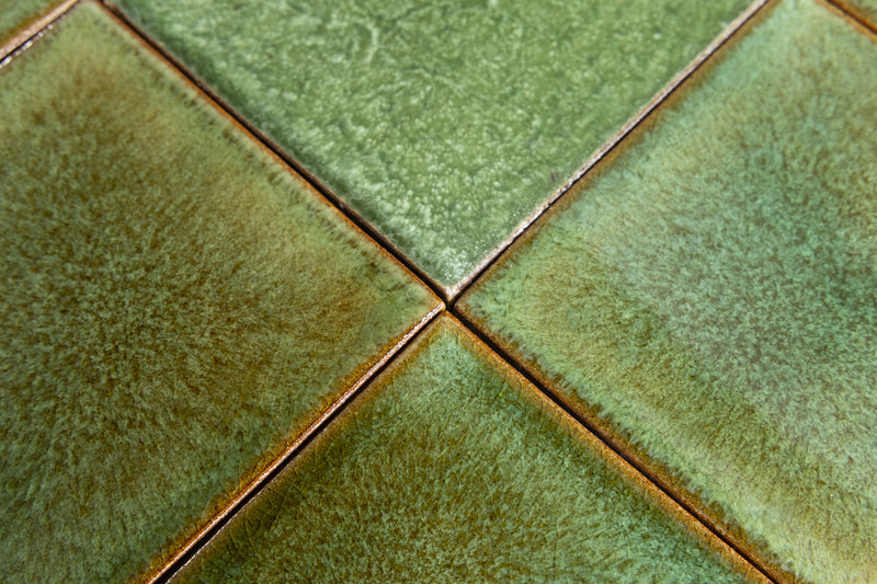 Blended Green Square Tile - Q14J4D-WS