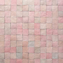 Curated Pink Handmade Square Tiles QPKJFB