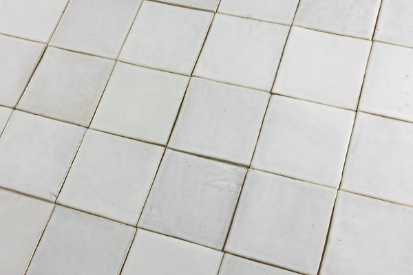Off-White Handmade Square Tiles - R6C5EJ-EX