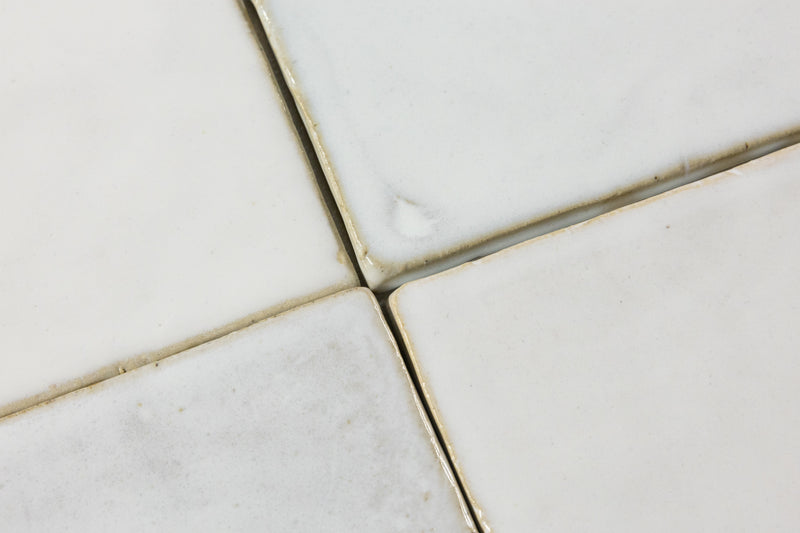 Off-White Handmade Square Tiles - R6C5EJ-EX