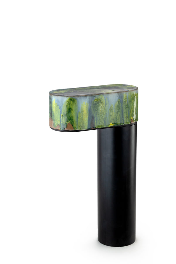 Green & Yellow Hand-Made Ceramic Outdoor Lantern - RDSP21