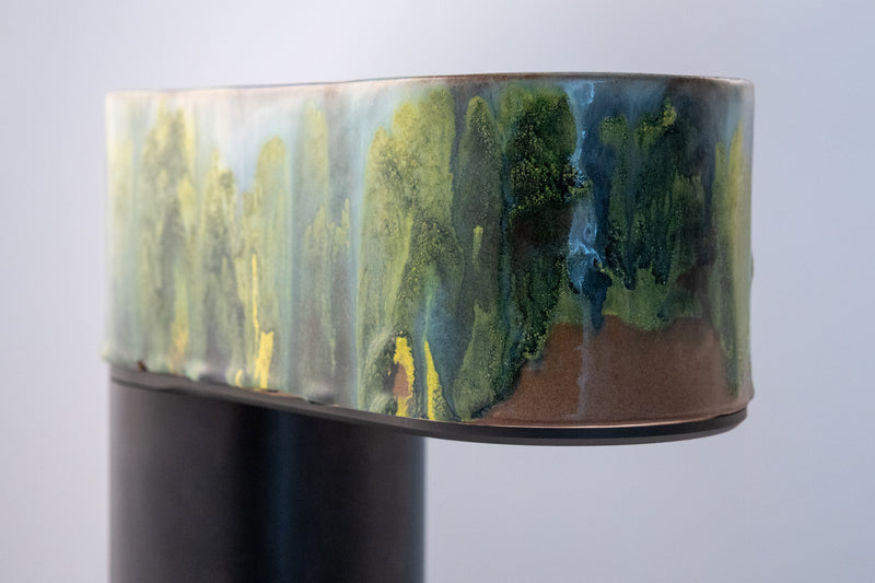 Green & Yellow Hand-Made Ceramic Outdoor Lantern - RDSP21