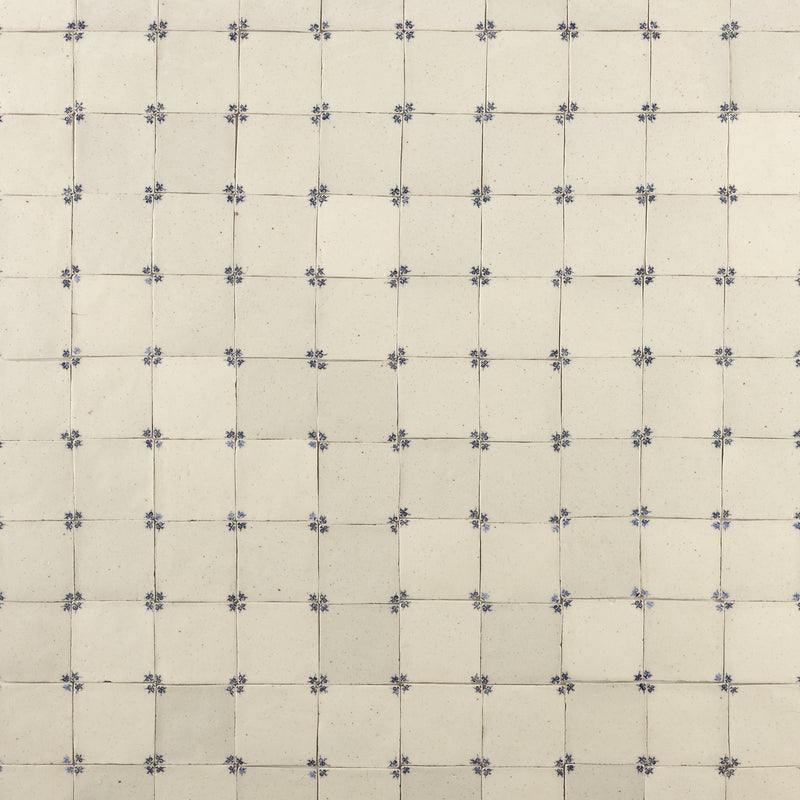 Painted Corners Blue & White Square Tiles - S6CAK8-WS