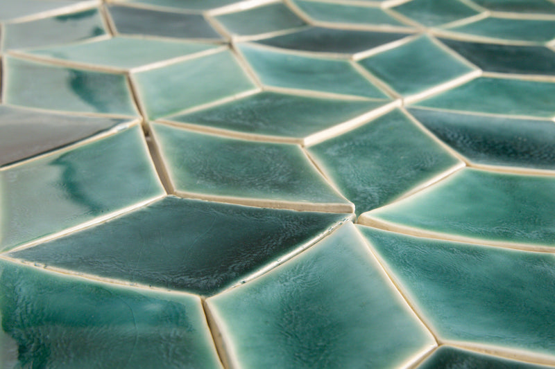 Green Blend Diamond Tiles SBBVRN