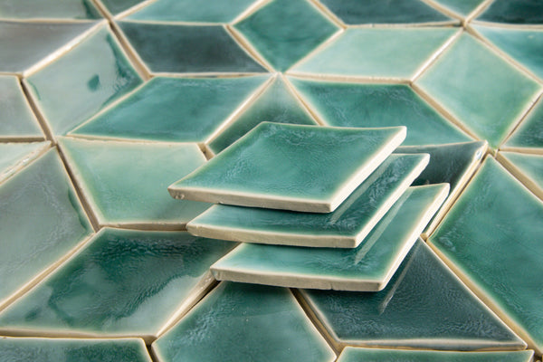 Green Blend Diamond Tiles SBBVRN