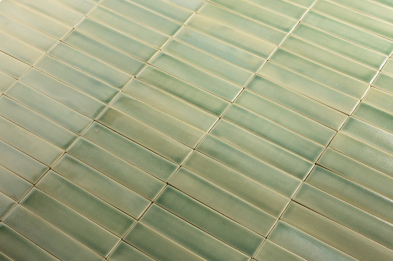 Pale Green Rectangular Tiles - SCQZFY-EX