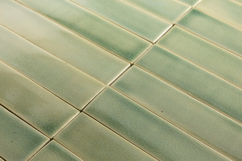 Pale Green Rectangular Tiles - SCQZFY-EX