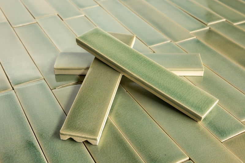 Pale Green Rectangular Tiles - SCQZFY-WS