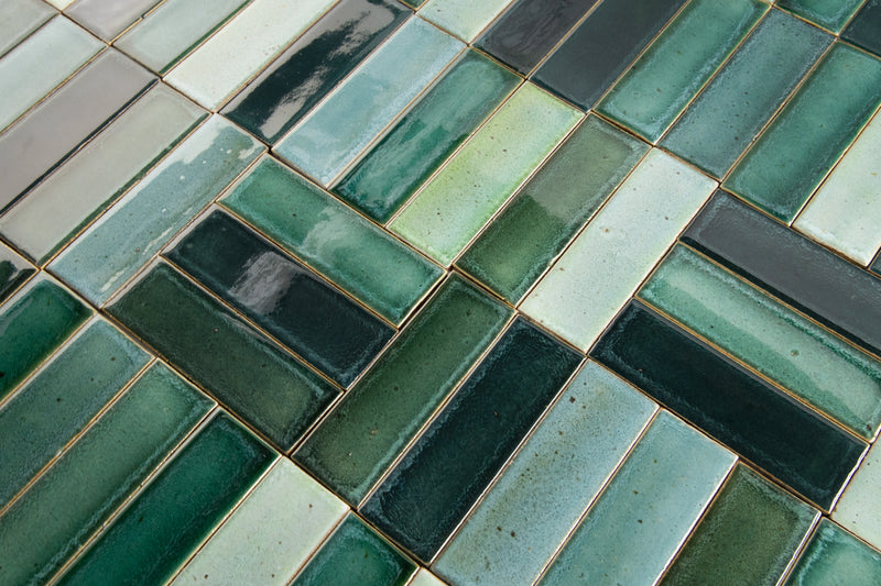 Rectangular Green & Aqua Tiles SMNEC2