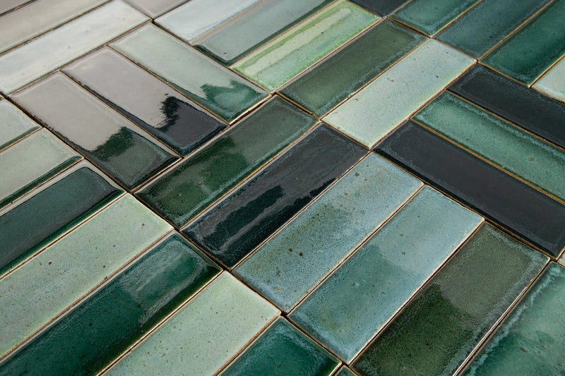 Rectangular Green & Aqua Tiles SMNEC2