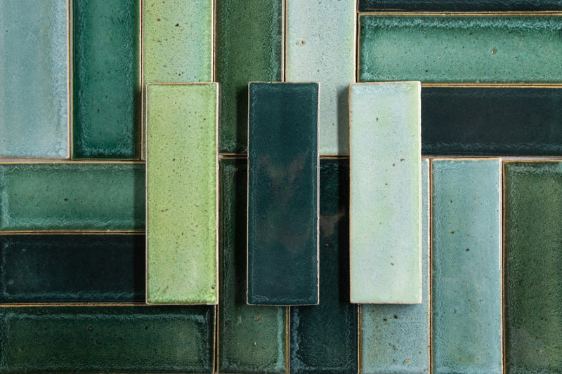 Rectangular Green & Aqua Tiles SMNEC2