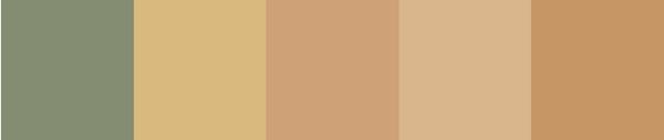 Tan & Green Blend Handmade Tiles - COMP-ZJQFW4-EX
