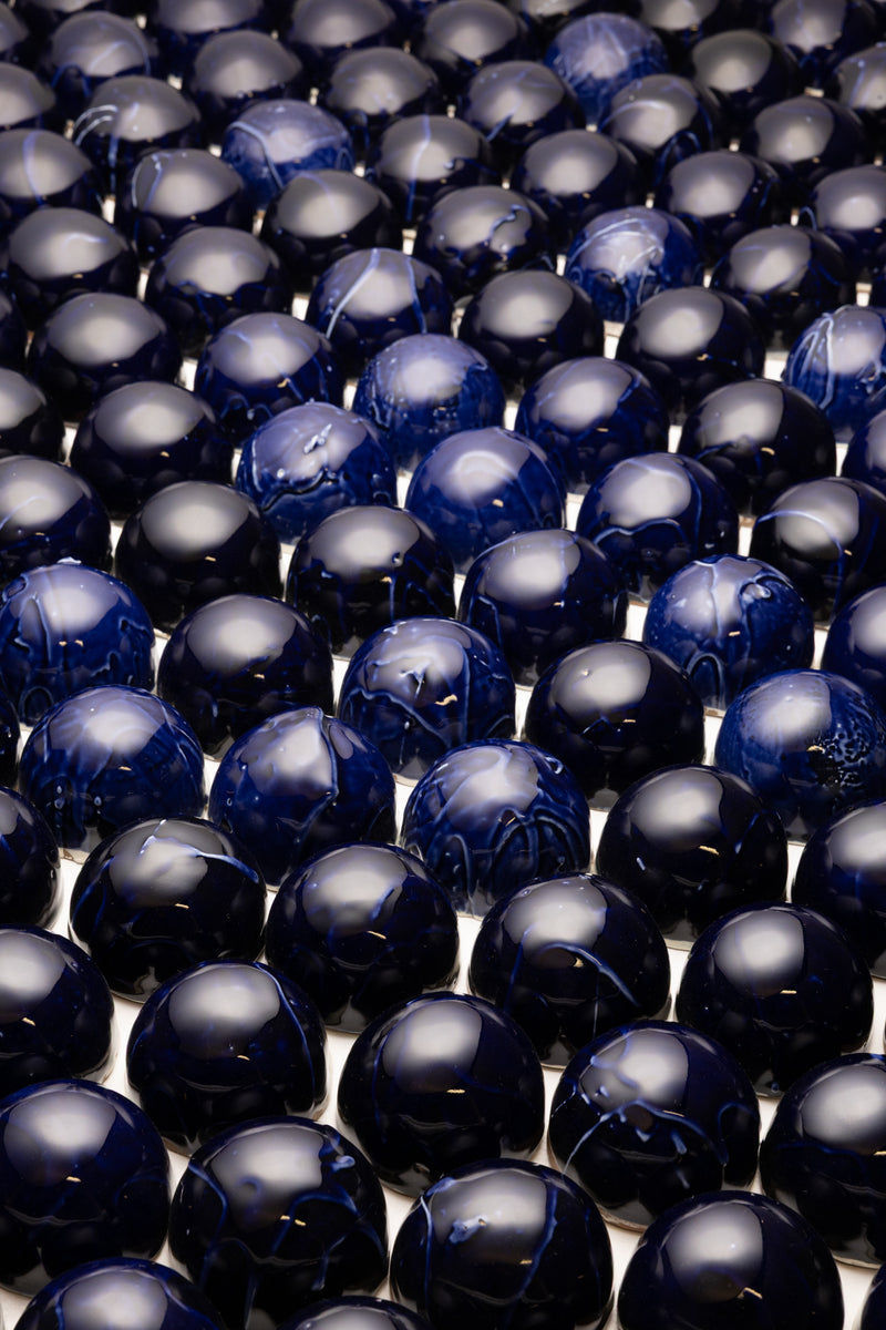 Half Dome Circle Blue Tiles - TFVAQZ-WS