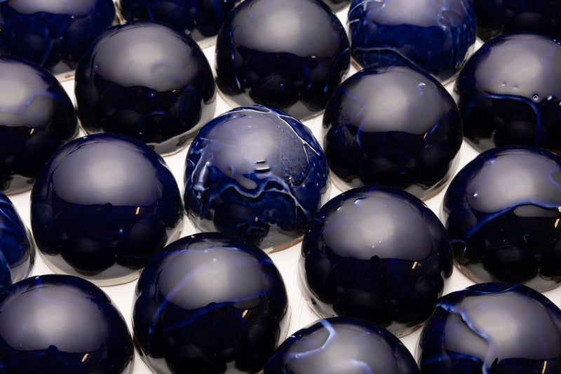 Half Dome Circle Blue Tiles - TFVAQZ-WS