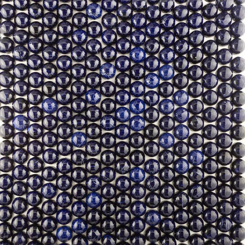 Half Dome Circle Blue Tiles - TFVAQZ-WS