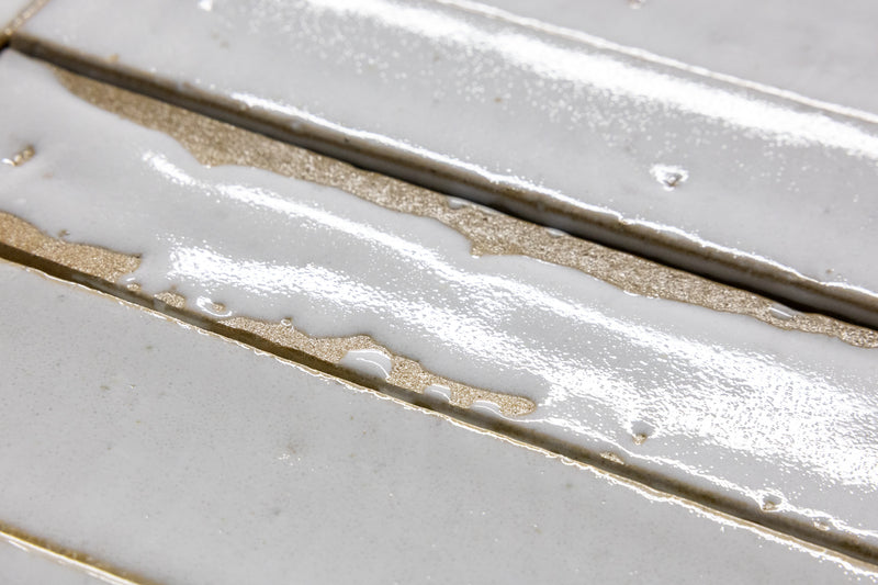 White & Tan Rectangular Tiles - TOSH15-WS