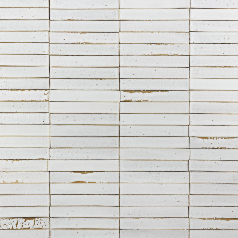 White & Tan Rectangular Tiles - TOSH15-WS