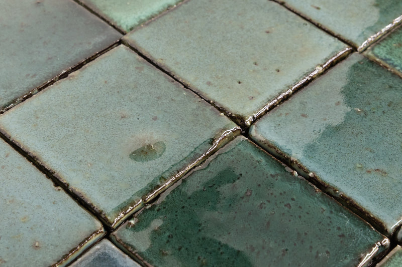 Blue & Aqua Blend on Chunky Square Tiles - U1FISX-WS