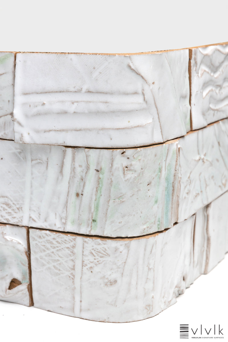 White and Aqua Soft Corner Terminations - UCWUKX9