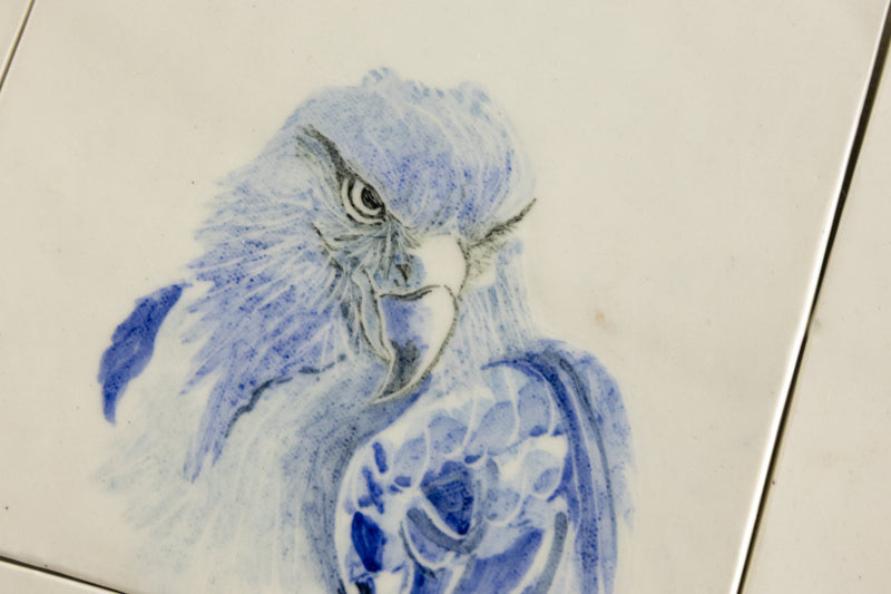 Hand Painted Blue Birds - UNWG64