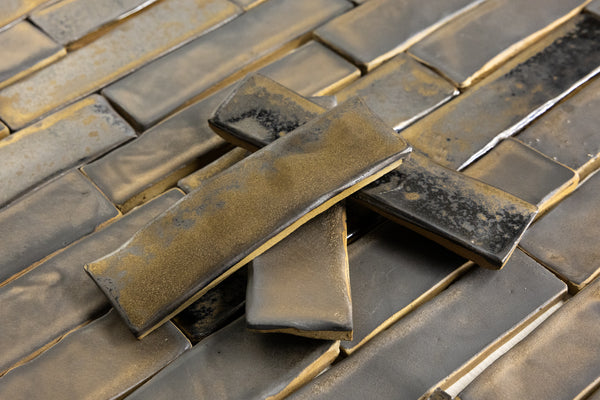 Metallic Rectangular Bronze Tiles - V2Q5MB-WS