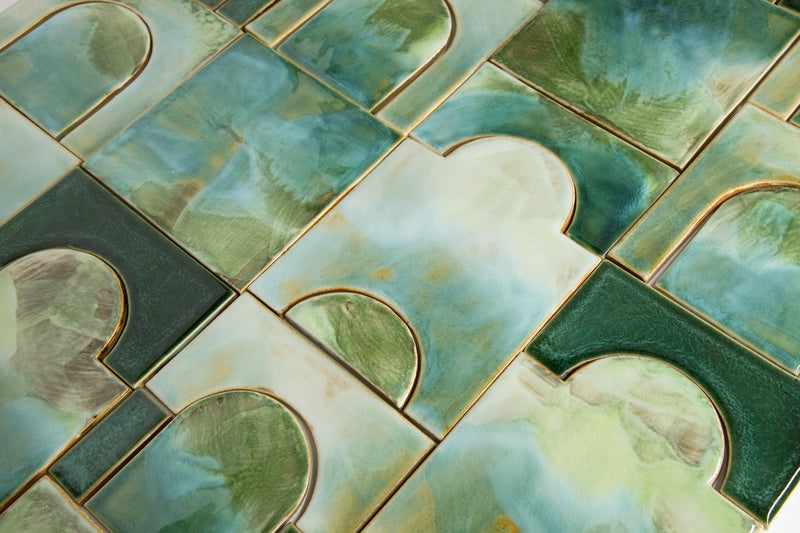 Arch Composite in Green Blended Tiles - VBQRHR_2B